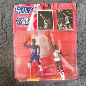 Starting Lineup Classic Doubles Basketball Figures Patrick Ewing & Willis Reed